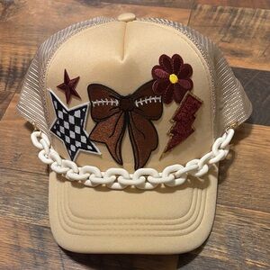 Football Maroon Trucker Hat